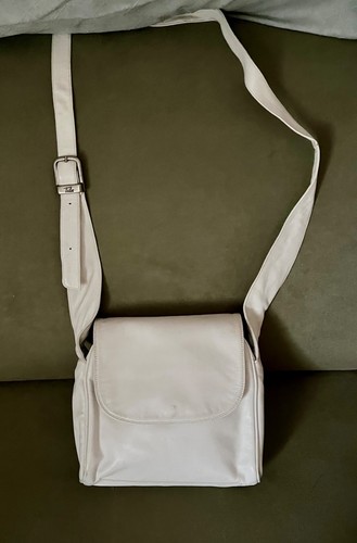 Tula white leather - leather, zip