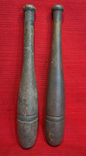 Pair antique wooden indian - pair,