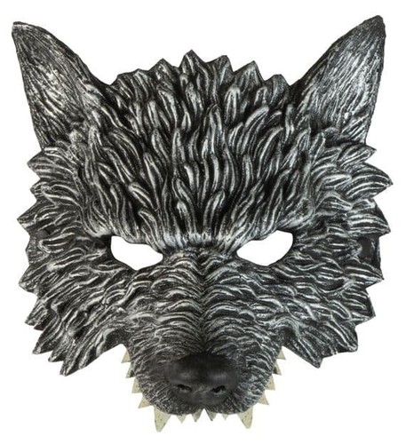 Mens chinless wolf mask - mens,