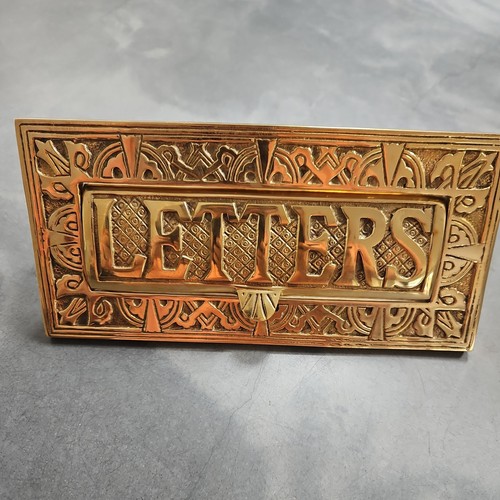 Huge brass art nouveau - art,