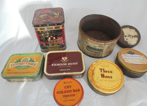Vintage tobacco tins - vintage, but