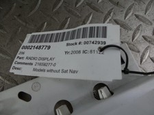 PEUGEOT 206 RADIO MULTIFUNCTION DISPLAY LOOK  98-09