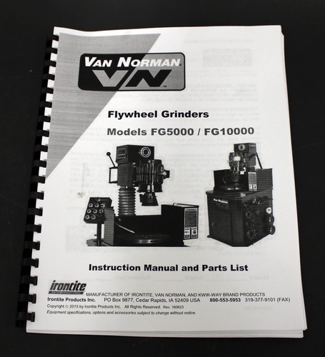 Van norman fg5000 - norman, fg10000