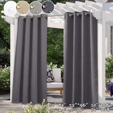 Outdoor Waterproof Blackout Curtains Pergola Patio Garden UV-protection Curtain