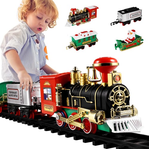 Large christmas train set - christmas,