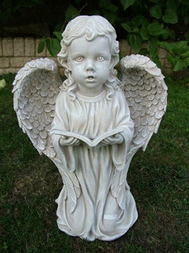 Kneeling girl angel statue - 18",