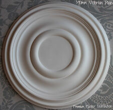 Plaster Ceiling Rose Plain Victorian, Traditional, 381mm / 15inch Handmade UK