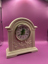 A vintage mantle clock with