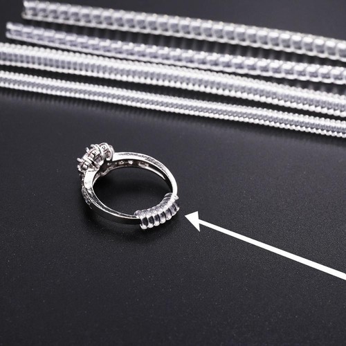 4pcs transparent spiral - transparent, ring
