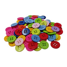 15mm Mixed Resin 4 Hole Sewing