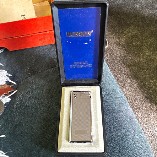 Ronson plain metal pocket - plain,