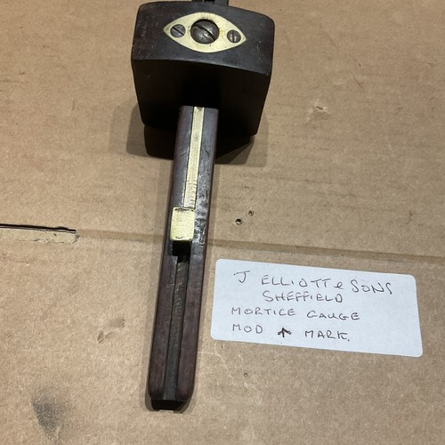 Rosewood and brass mortice - rosewood,