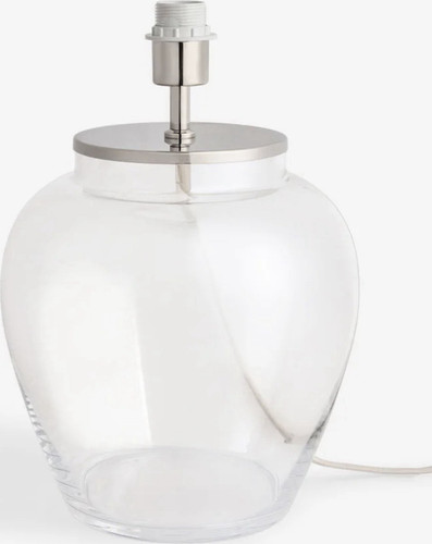 Clear glass table lamp - clear, base