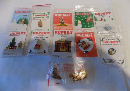 Rupert bear pin - ,