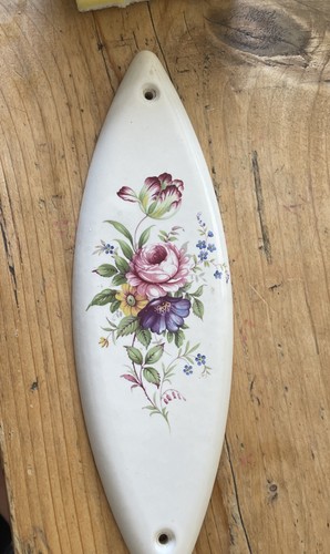Vintage finger plate floral - plate,