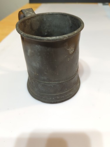 Antique english pewter pint - antique,