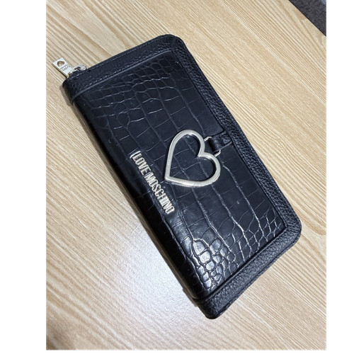 Love moschino black faux - love,