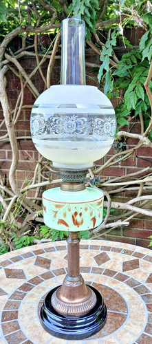 Victorian opaline glass oil - opaline,