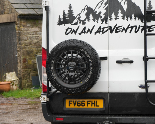Spare wheel tyre carrier - tyre,