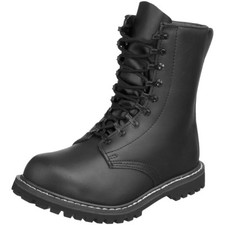 German Army Paratrooper Combat Black Mens Leather BW Cadet Military Boots