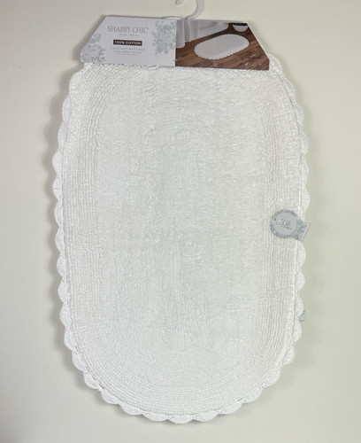 Shabby chic crochet bath mat - bath,