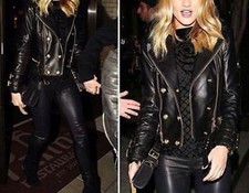 Women's Black Moto Slim Style