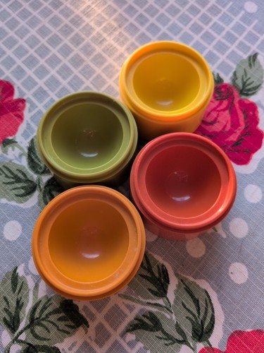 Four vintage tupperware egg - vintage,