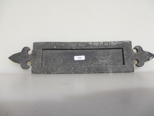 Large vintage iron letterbox - large,