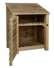 Wooden Log Store 4ft Garden Storage Width 990mm x Height 1260mm x Depth 880mm