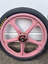 Skyway Tuff II Mag Old School BMX Wheels 20 Inch Pair Front and Rear Burner