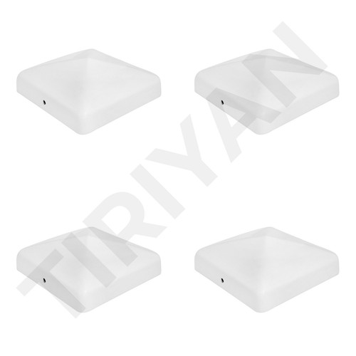 Pyramid square metal - pyramid, white
