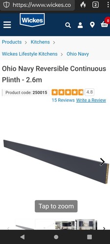 Wickes ohio blue plinth 6m - blue,
