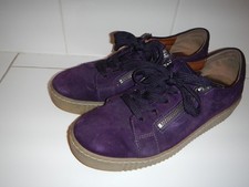 GABOR PURPLE SUEDE TRAINERS SZ
