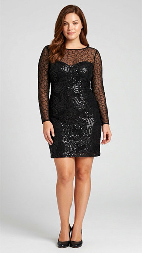 Karen millen black sequin - karen, lace