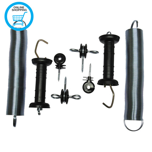 Electric fence spring - spring, gate