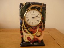 Moorcroft pottery clock