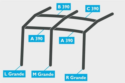 Replacement air poles - poles, for