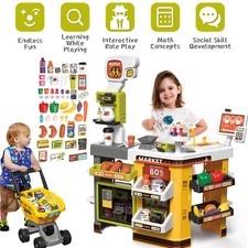 Supermarket Cart Toys Play Set