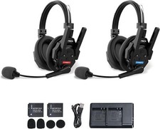 SYNCO XTALK XMAX2 Wireless Intercom Headset Dual Ear Communication System