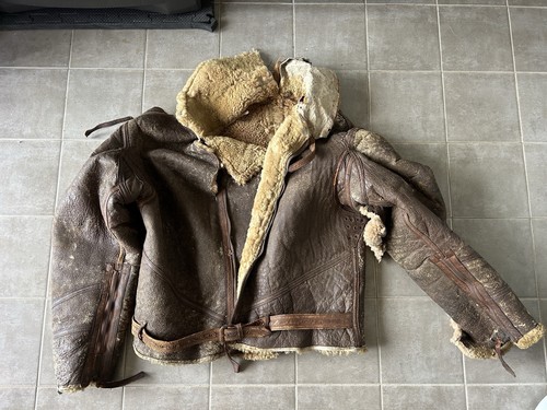 Genuine ww2 leather flying - ww2,