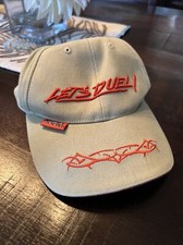 Yu-Gi-Oh! Rare Adjustable Beige Let’s Duel Hat / Cap with Red Accents