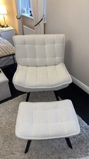 Boucle Accent Chair Cream