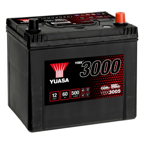 Yuasa car battery 12v 60ah - battery,
