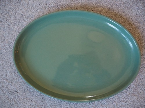 Denby manor green oval serving - denby,