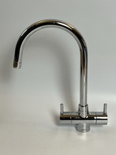 Howdens Kitchen Sink Tap Worktop New Rienza Swan Neck Monobloc Mixer