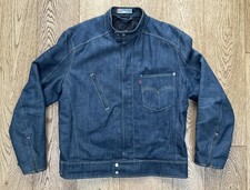 Vintage Y2K Levi’s Engineered Jeans Denim Cafe Racer Biker Jacket Men’s Large