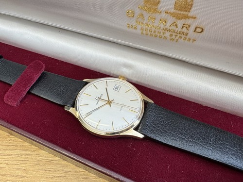 Garrard mens 9ct quartz watch - quartz,