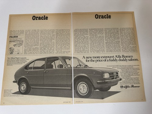 Original 1978 alfa - alfa, romeo