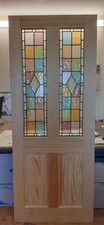 ( Brand New ) Traditional Stained Glass Internal Door (Clear Pine)