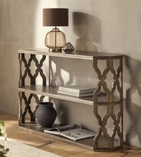 Laura Ashley Solid Mango Wood Console Table New